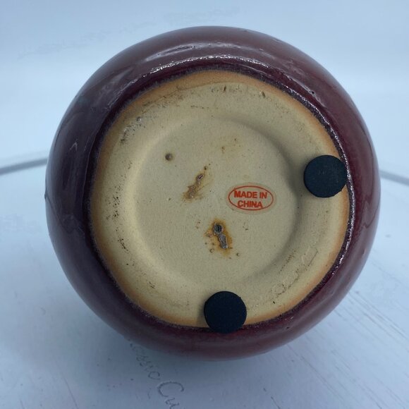 Vtg Handcrafted Ceramic Vase Decor Multicolor Glaze 4 Inches Tall Jug China - Picture 4 of 5